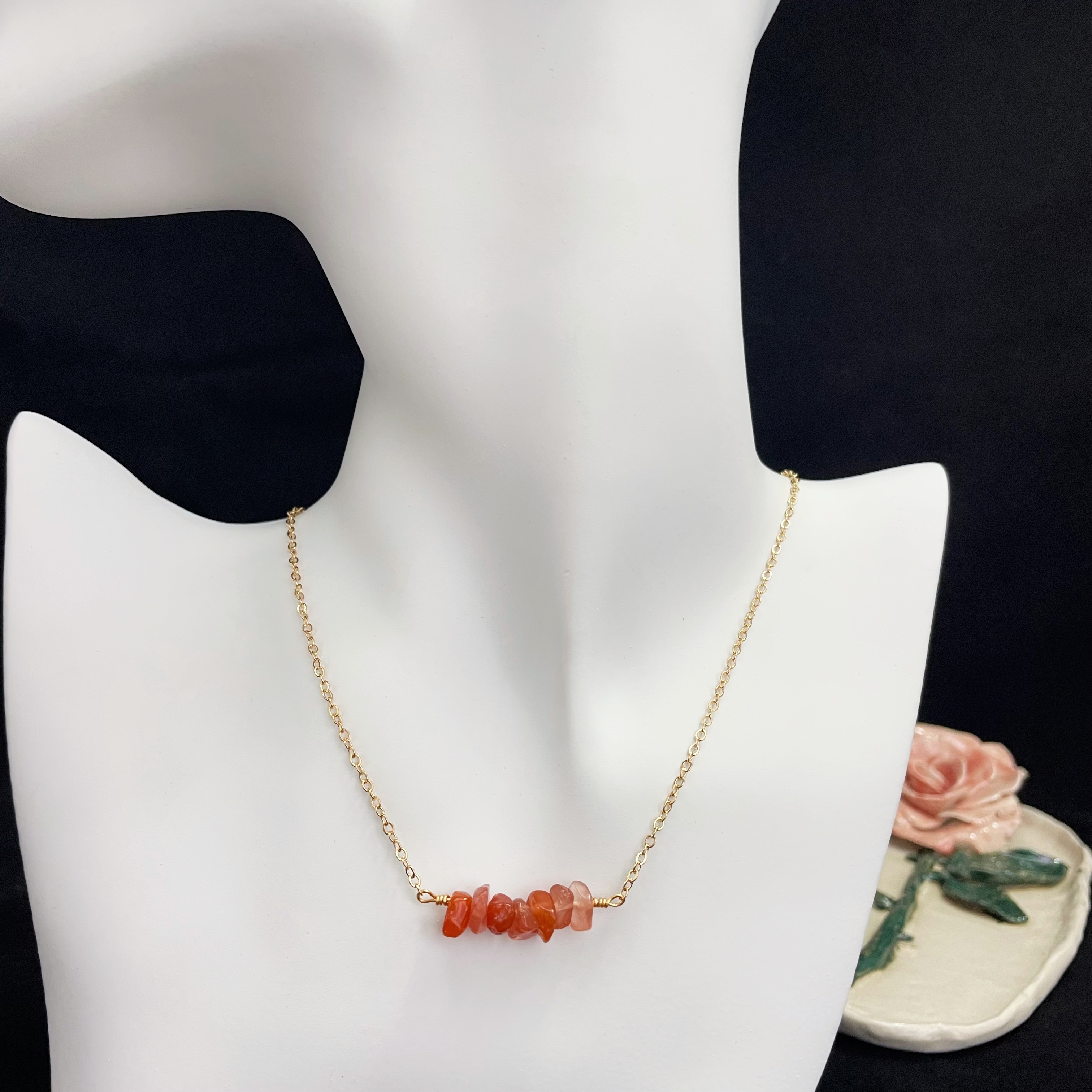 Minimalist Gemstones Necklace