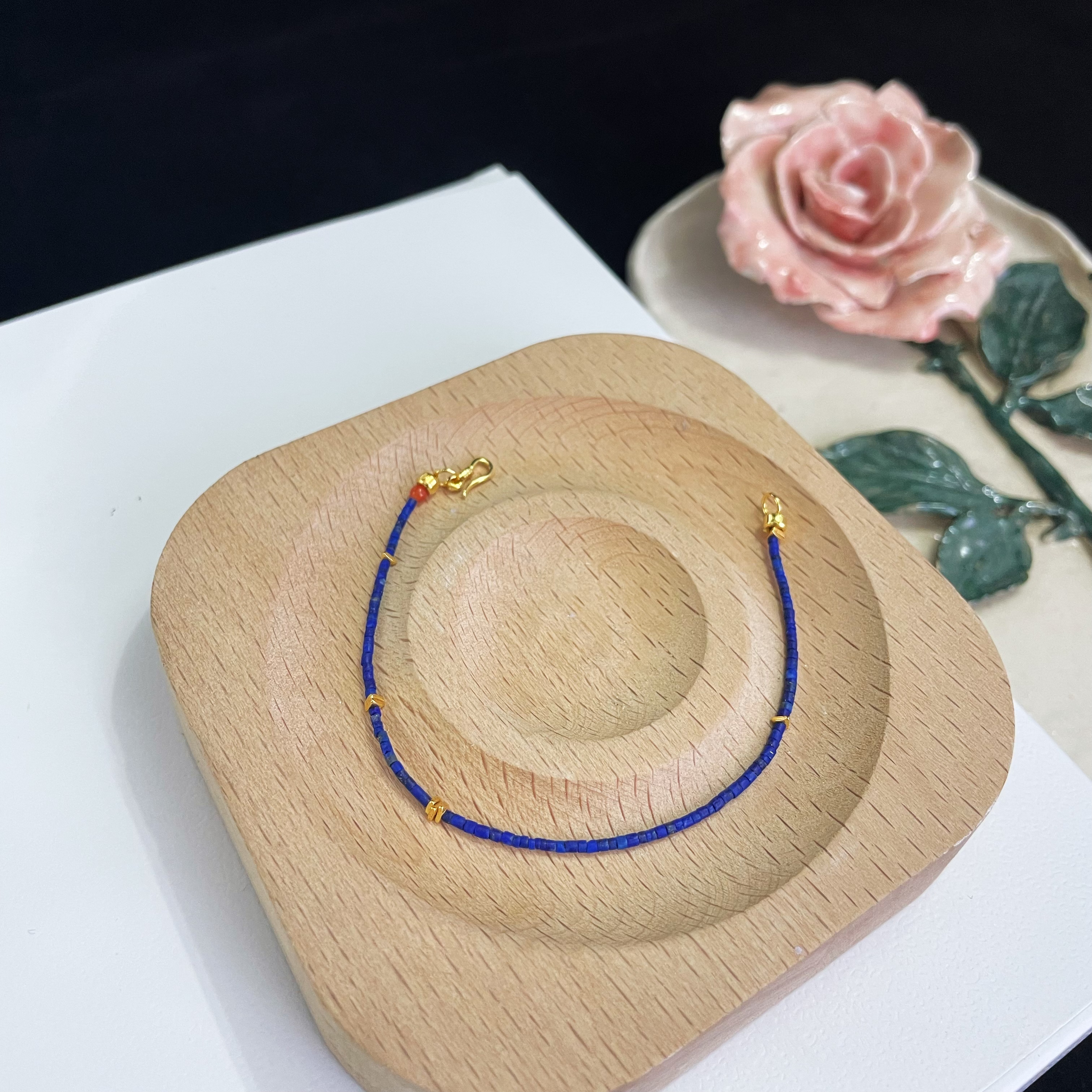 Super Thin 1mm Lapis Lazuli Bracelet