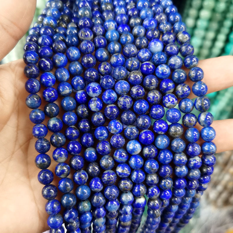 Natural Gemstone 4-12mm Round Beads Strand