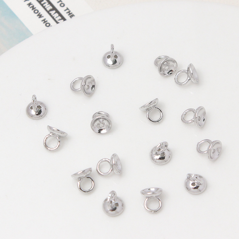 Bead Cap with Hanging Ring Beading End Accessory for Jewelry Making-likayjewel