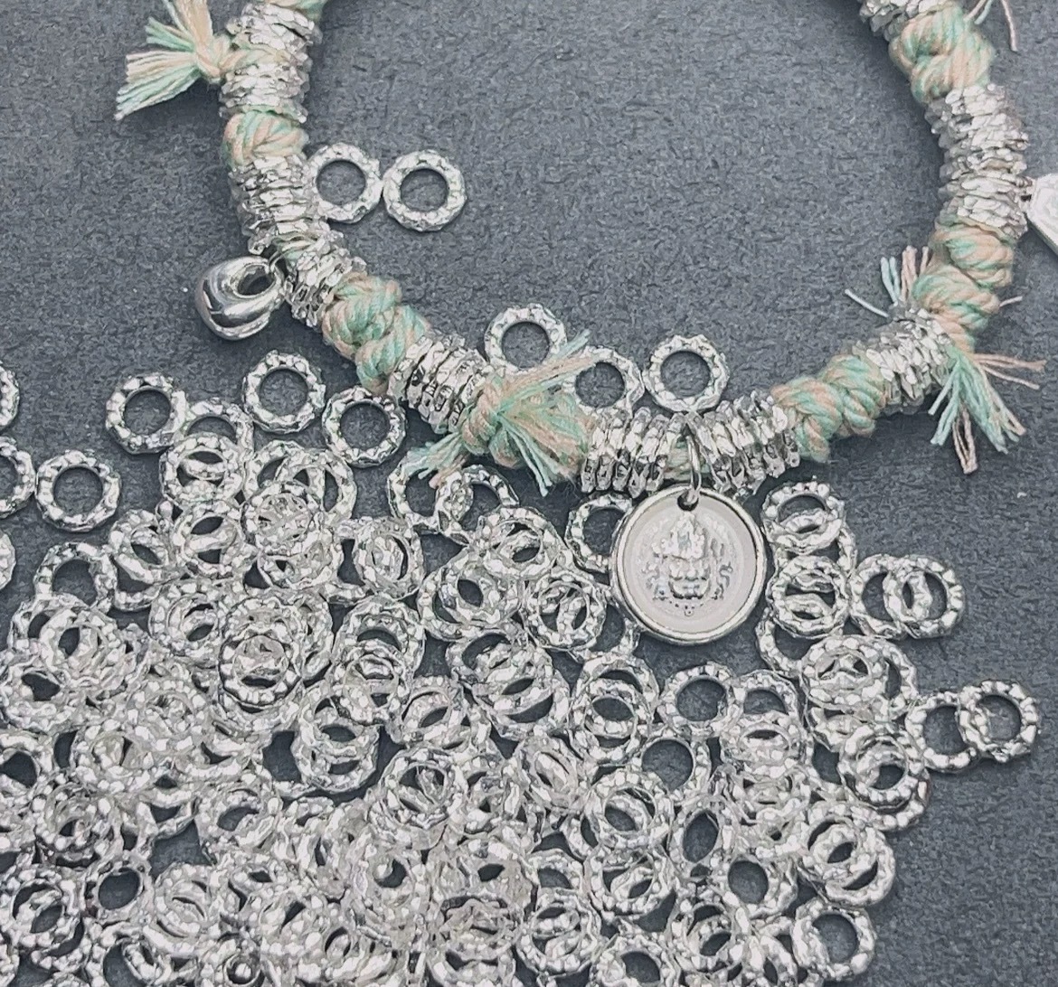 Gold Plated Cheese Ring Spacer Beads for Jewelry DIY 10PCS