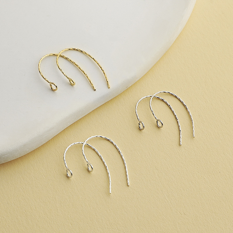 Hypoallergenic 925 Sterling Silver Earrings Hooks 1 Pair
