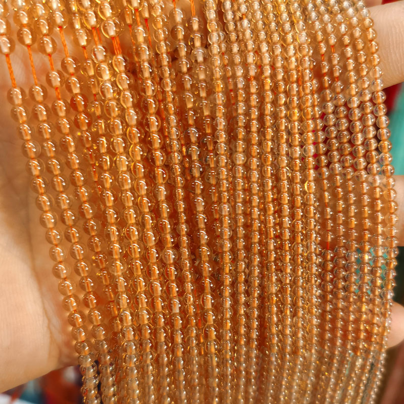 2mm 3mm Mini Natural Gemstone Round Beads Strand