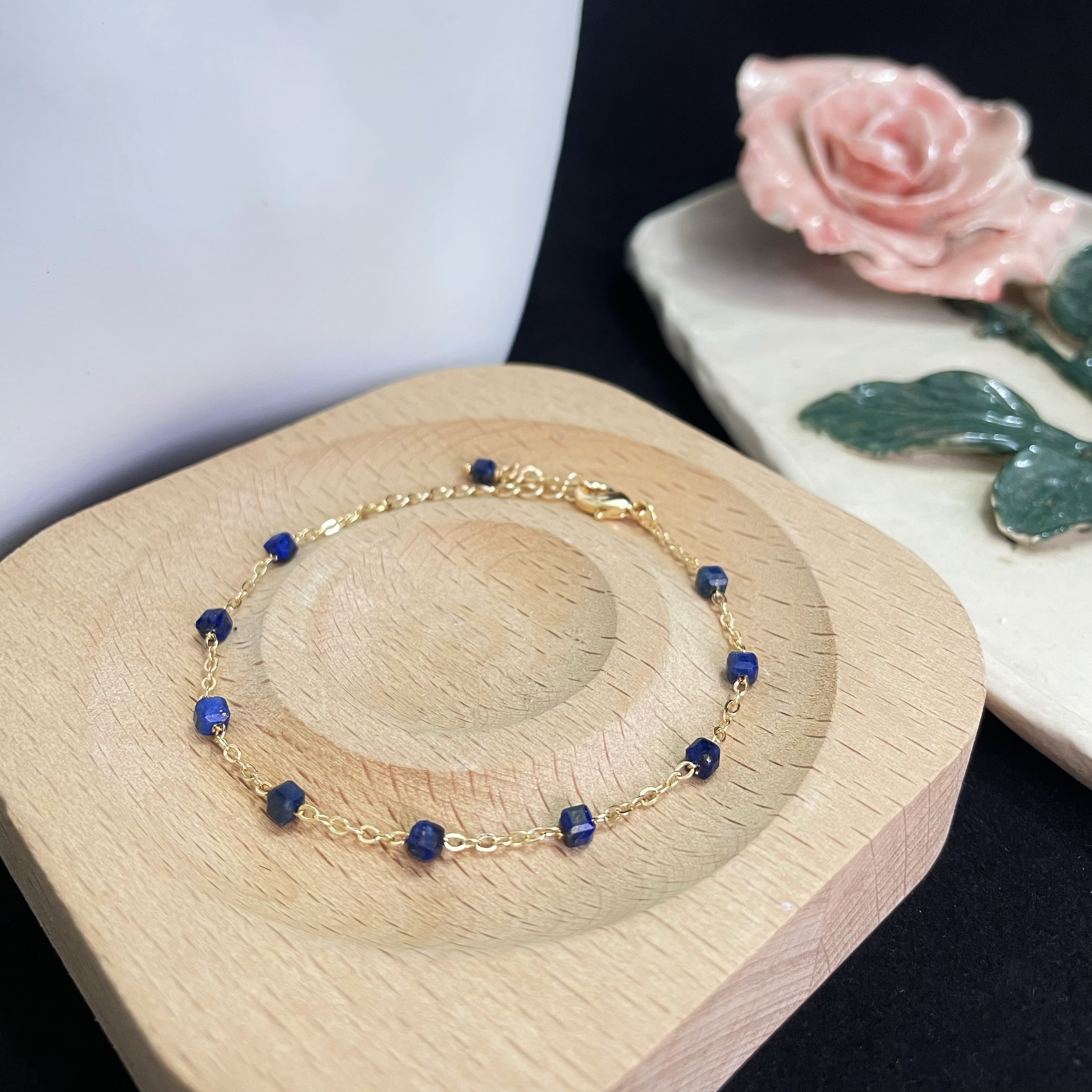 Minimalist Lapis Lazuli Bracelet-likayjewel