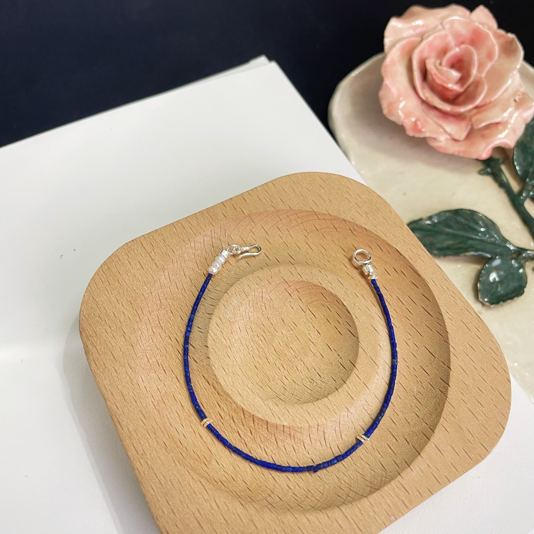 Super Thin 1mm Lapis Lazuli Bracelet