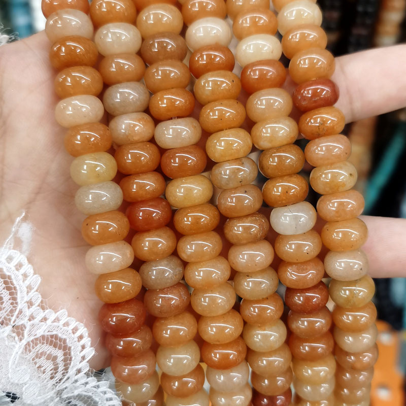 Natural Gemstone 6*10mm Wheel Beads Strand 