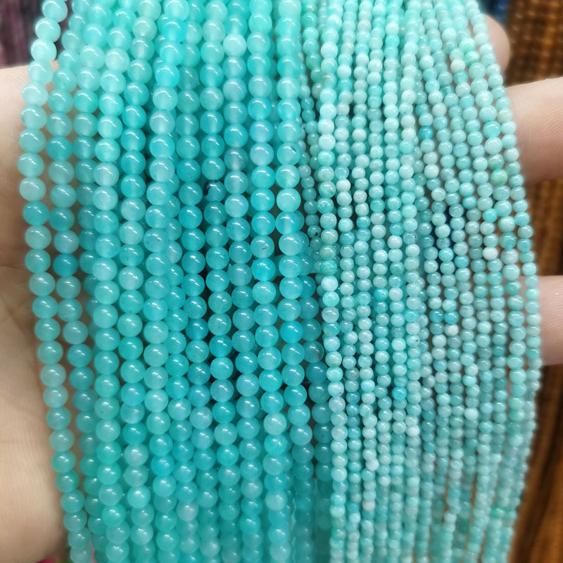 2mm 3mm Mini Natural Gemstone Round Beads Strand