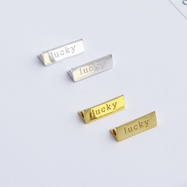 925 Sterling Silver Tubular lucky Spacer Bead for Jewelry DIY