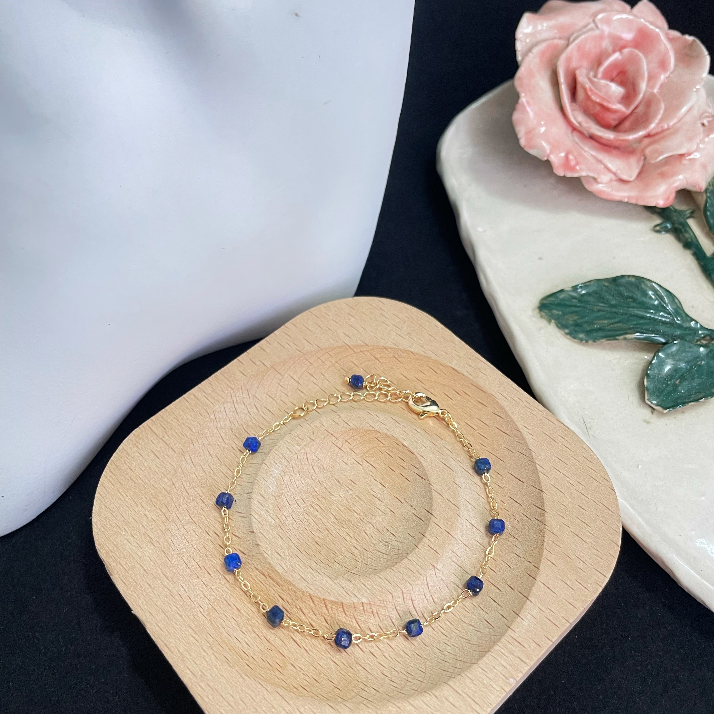 Minimalist Lapis Lazuli Bracelet
