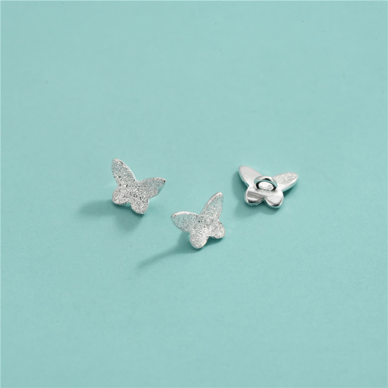 6.6*5mm 925 Silver Little Butterfly Spacer Bead Jewelry Charm