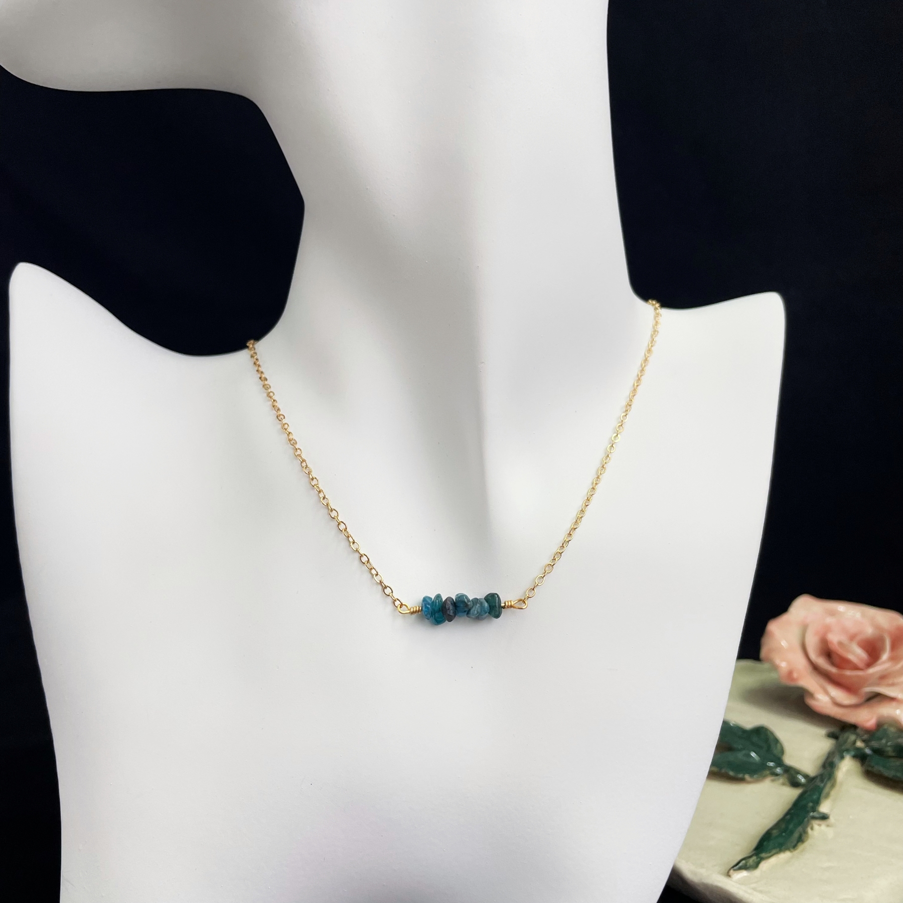 Minimalist Gemstones Necklace