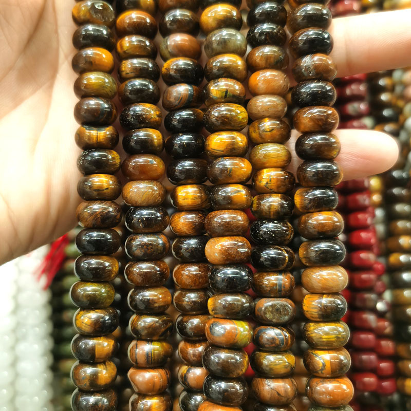 Natural Gemstone 6*10mm Wheel Beads Strand 