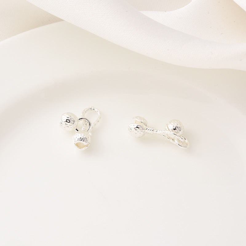 Gold or Silver Plated Flower Bud Fish Hook Shaped Buckle