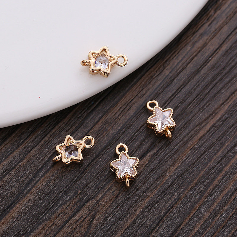 8*12mm Zircon Star Charm Pendant