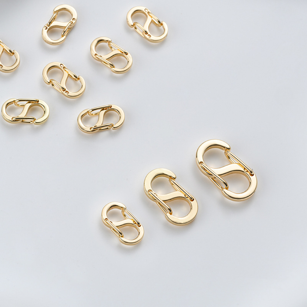 Titanium Steel “S” Shaped Double-Head Buckle Jewelry Accessory