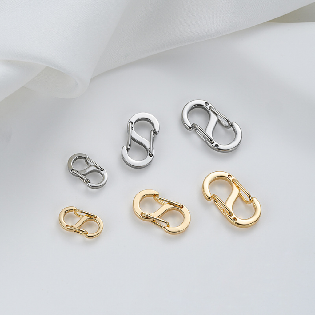 Titanium Steel “S” Shaped Double-Head Buckle Jewelry Accessory