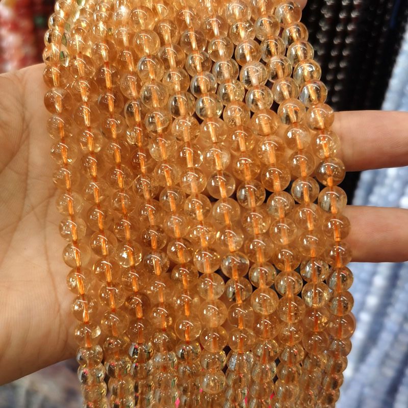 Natural Gemstone 4-12mm Round Beads Strand