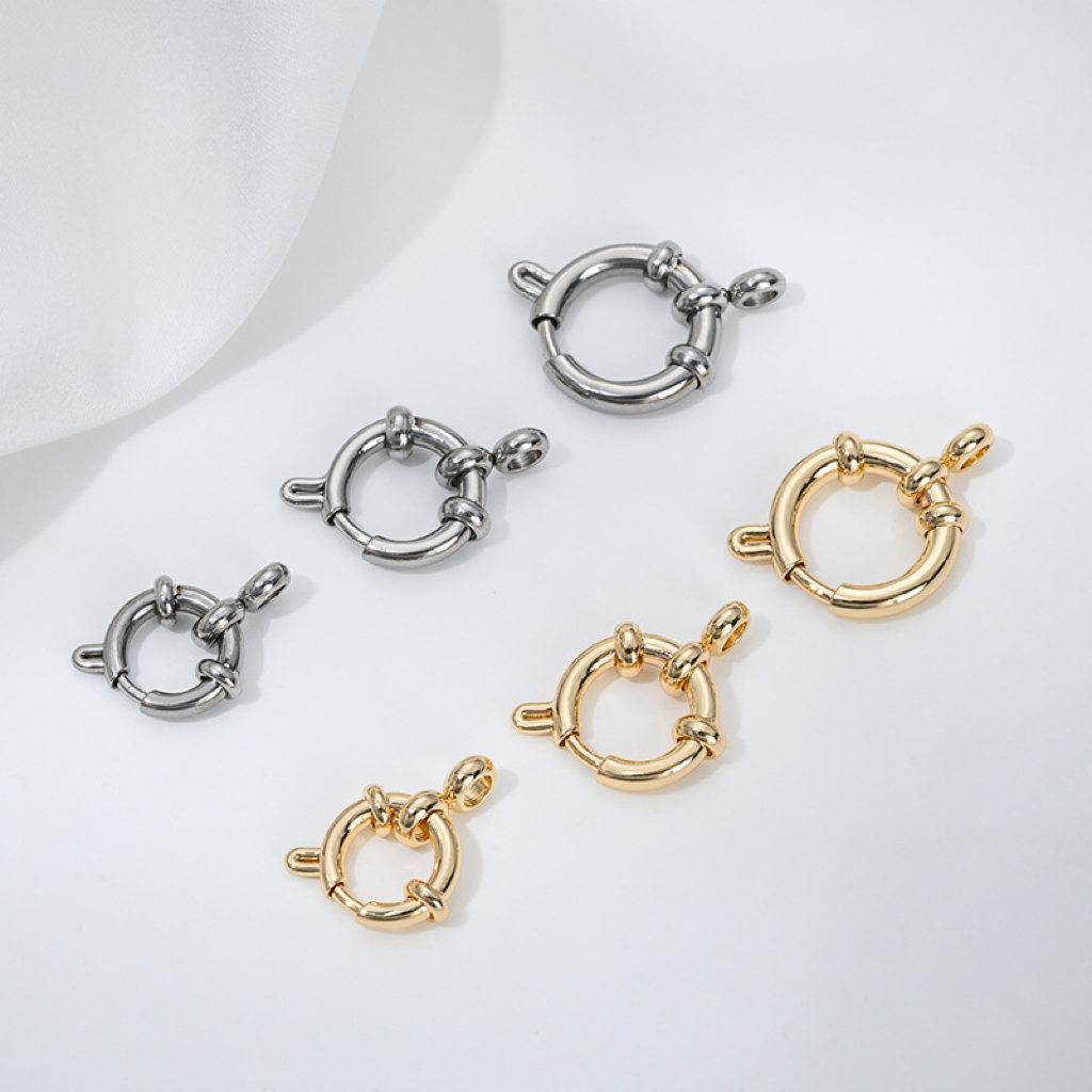 Titanium Steel Round Sailor Style Buckle Jewelry Accessory