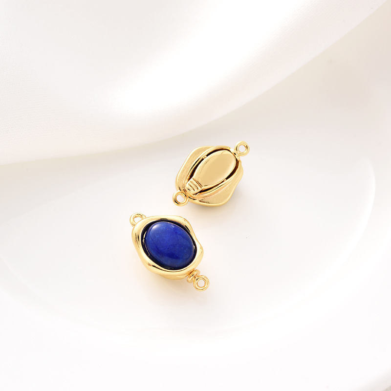 Natural Stone Inlaid Plug Buckle for Bracelet Necklace Making