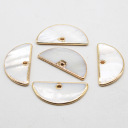 15*30mm-semicircle-white shell