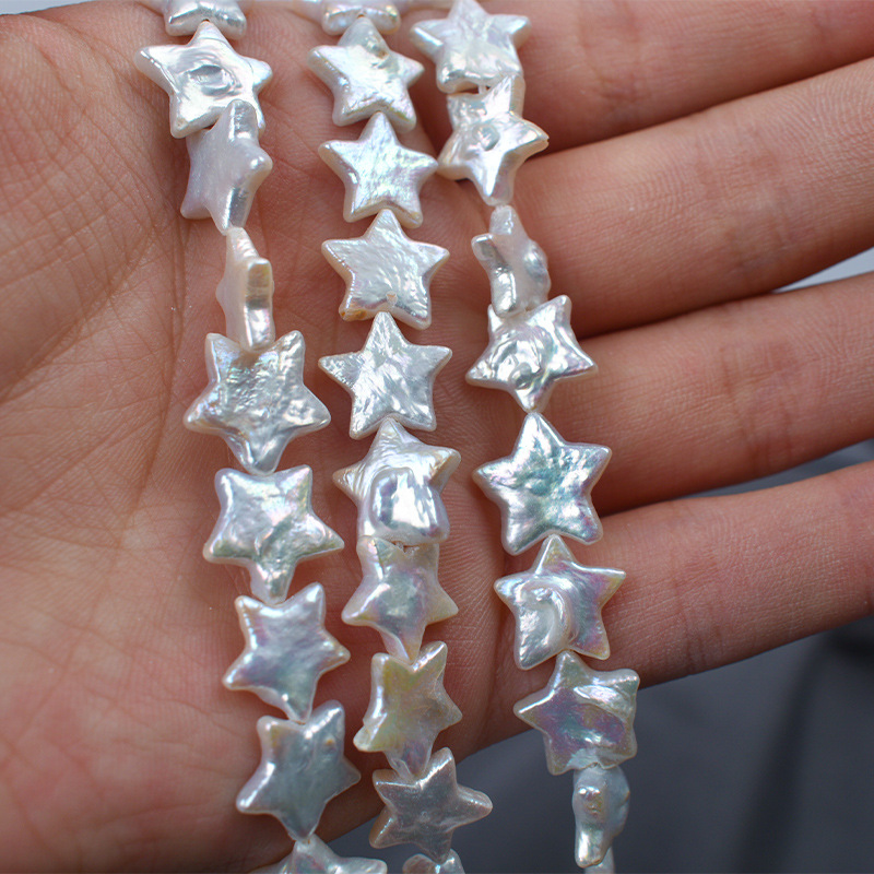 11-12mm Star Shaped Baroque Freshwater Pearl Bead