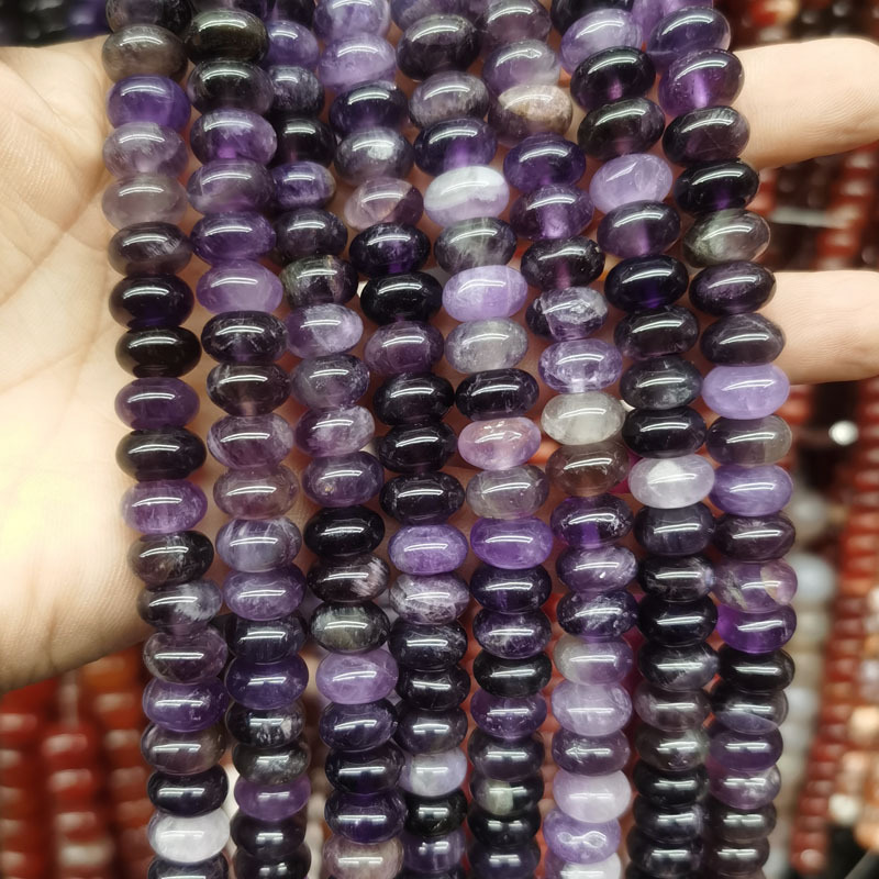 Natural Gemstone 6*10mm Wheel Beads Strand 
