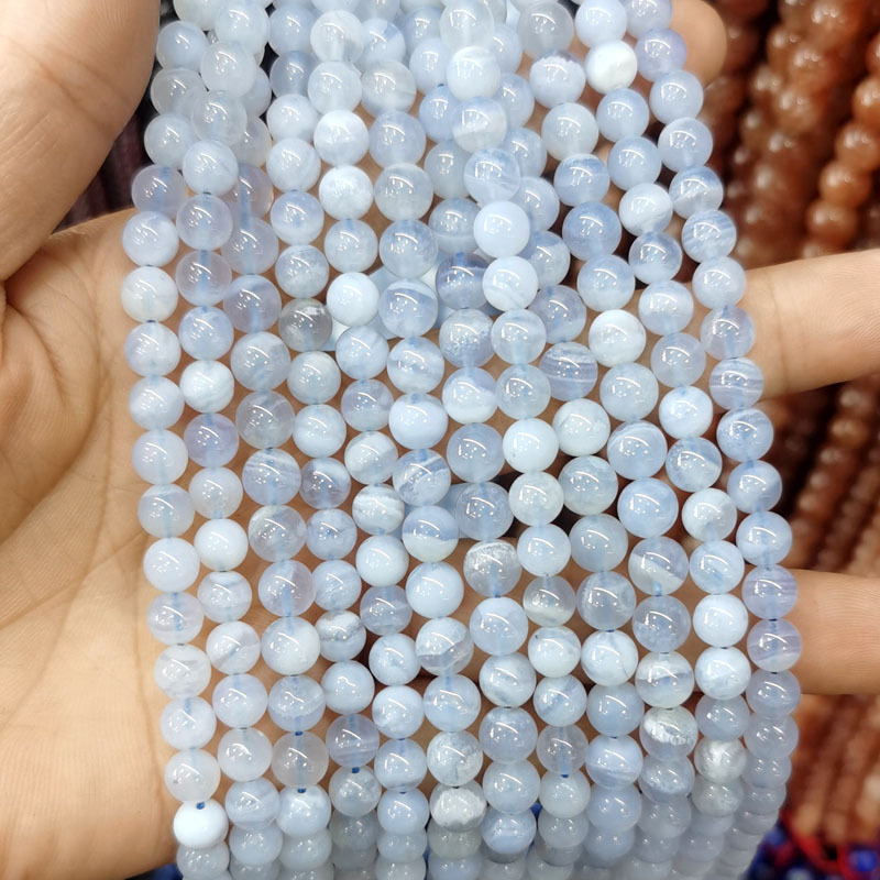 Natural Gemstone 4-12mm Round Beads Strand