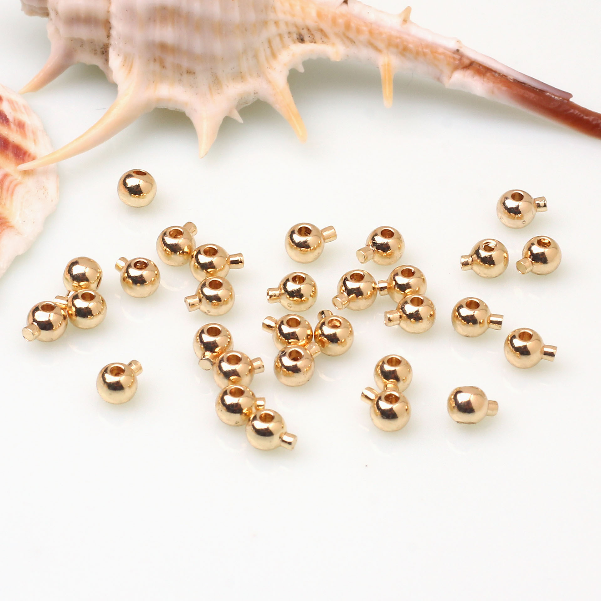 Press Type Stopper Beads for Bracelets and Necklaces Locker Seperator