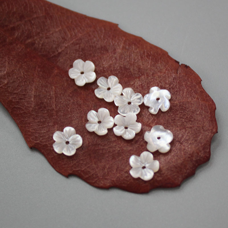 Flowers Carved from Natural Shell 1 Piece