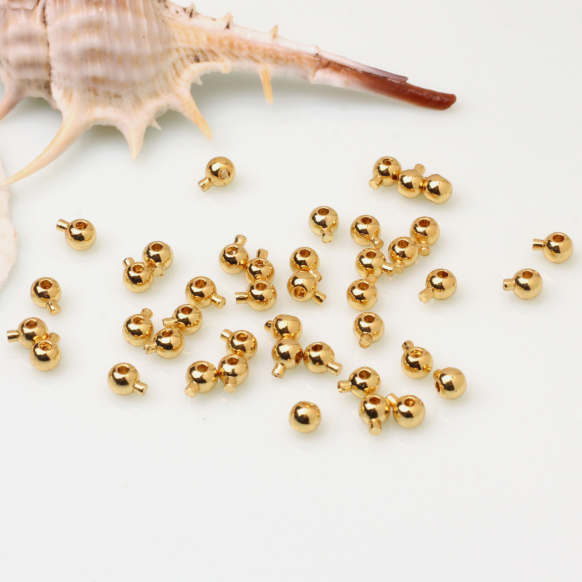 Press Type Stopper Beads for Bracelets and Necklaces Locker Seperator