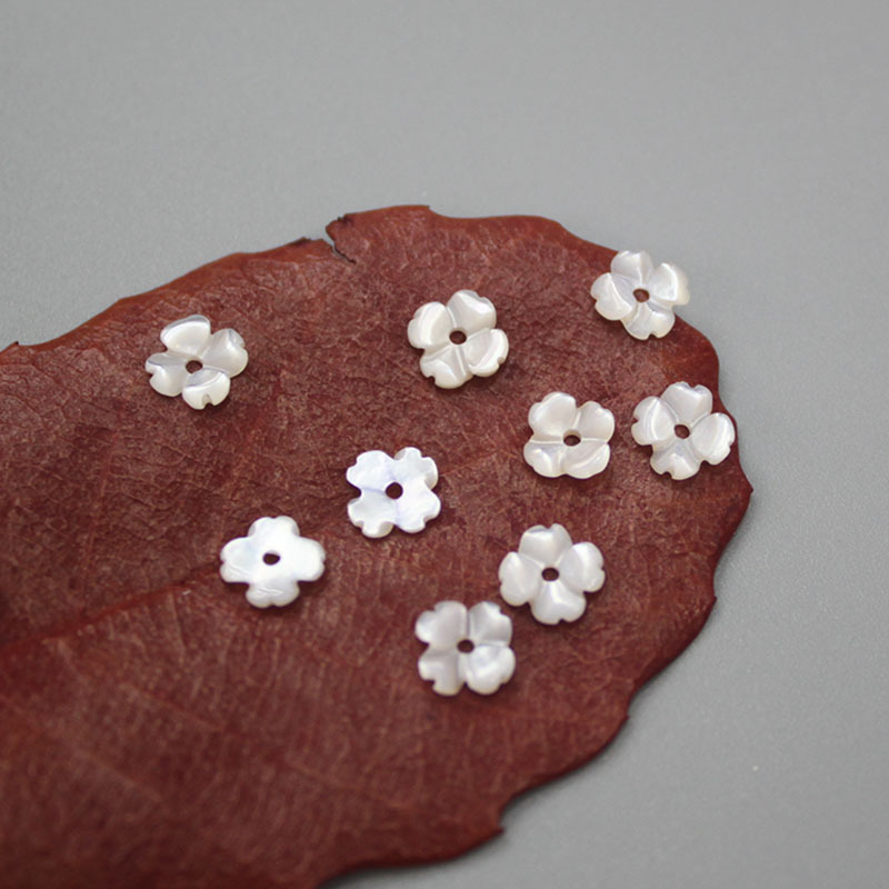 Flowers Carved from Natural Shell 1 Piece