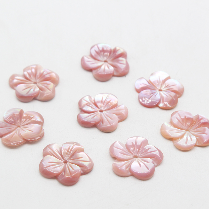 Flowers Carved from Natural Shell 1 Piece