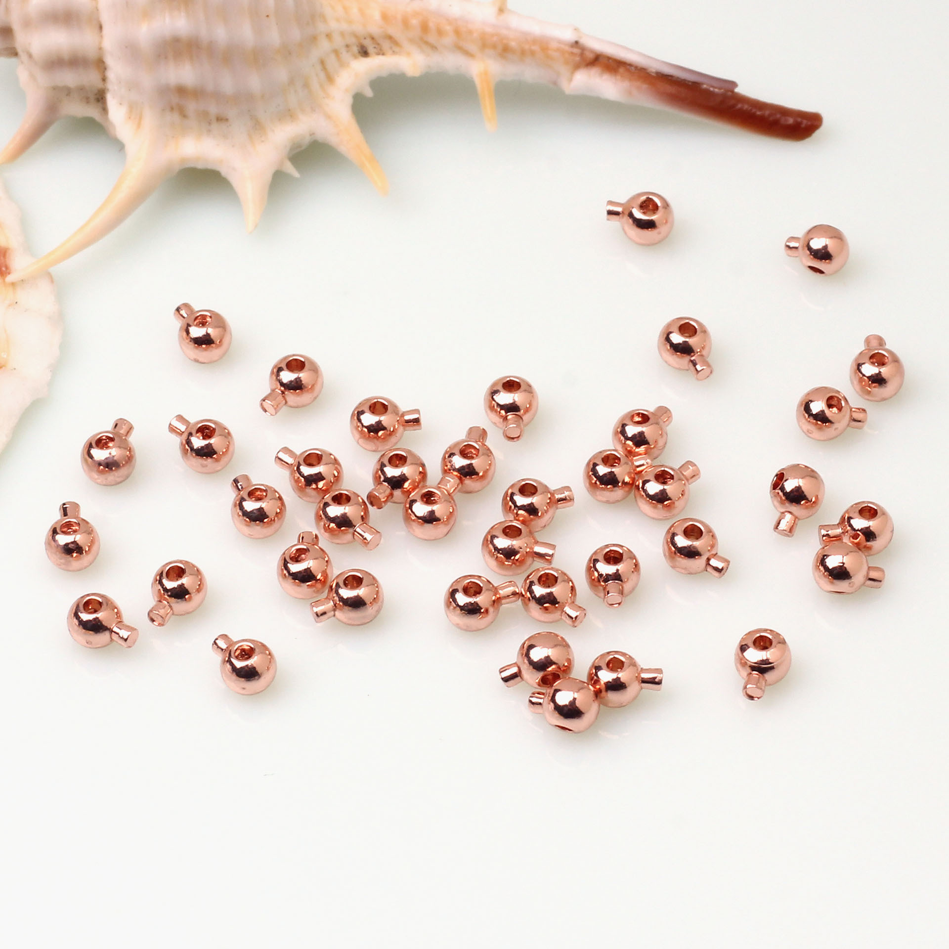 Press Type Stopper Beads for Bracelets and Necklaces Locker Seperator