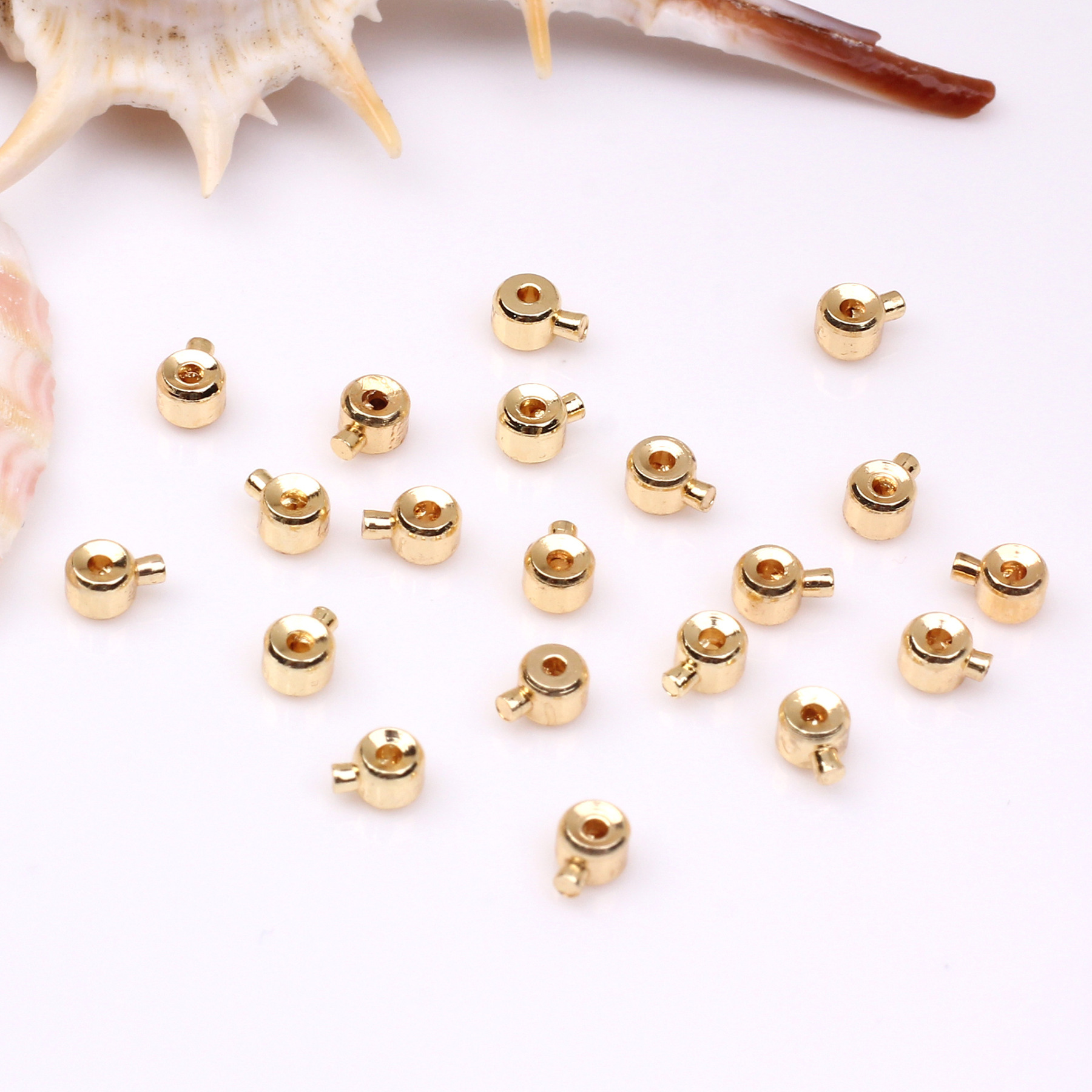 Press Type Stopper Beads for Bracelets and Necklaces Locker Seperator