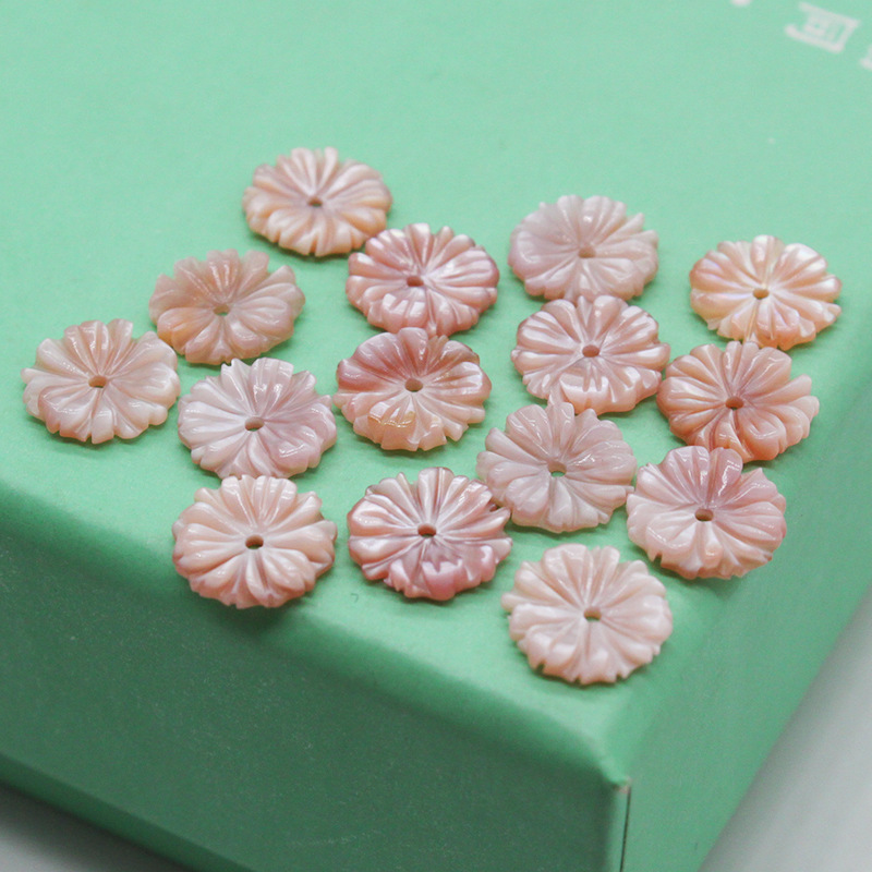 Flowers Carved from Natural Shell 1 Piece