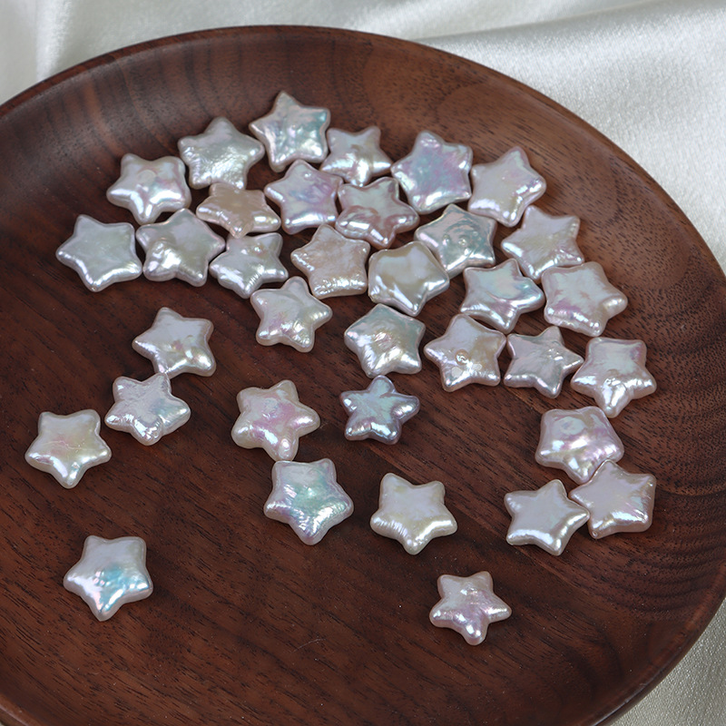 11-12mm Star Shaped Baroque Freshwater Pearl Bead
