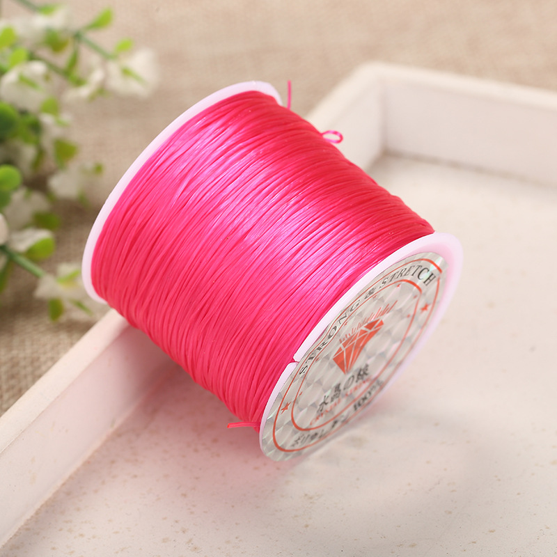 Colors Elastic Flat Multi-strand Crystal String for Jewelry Making
