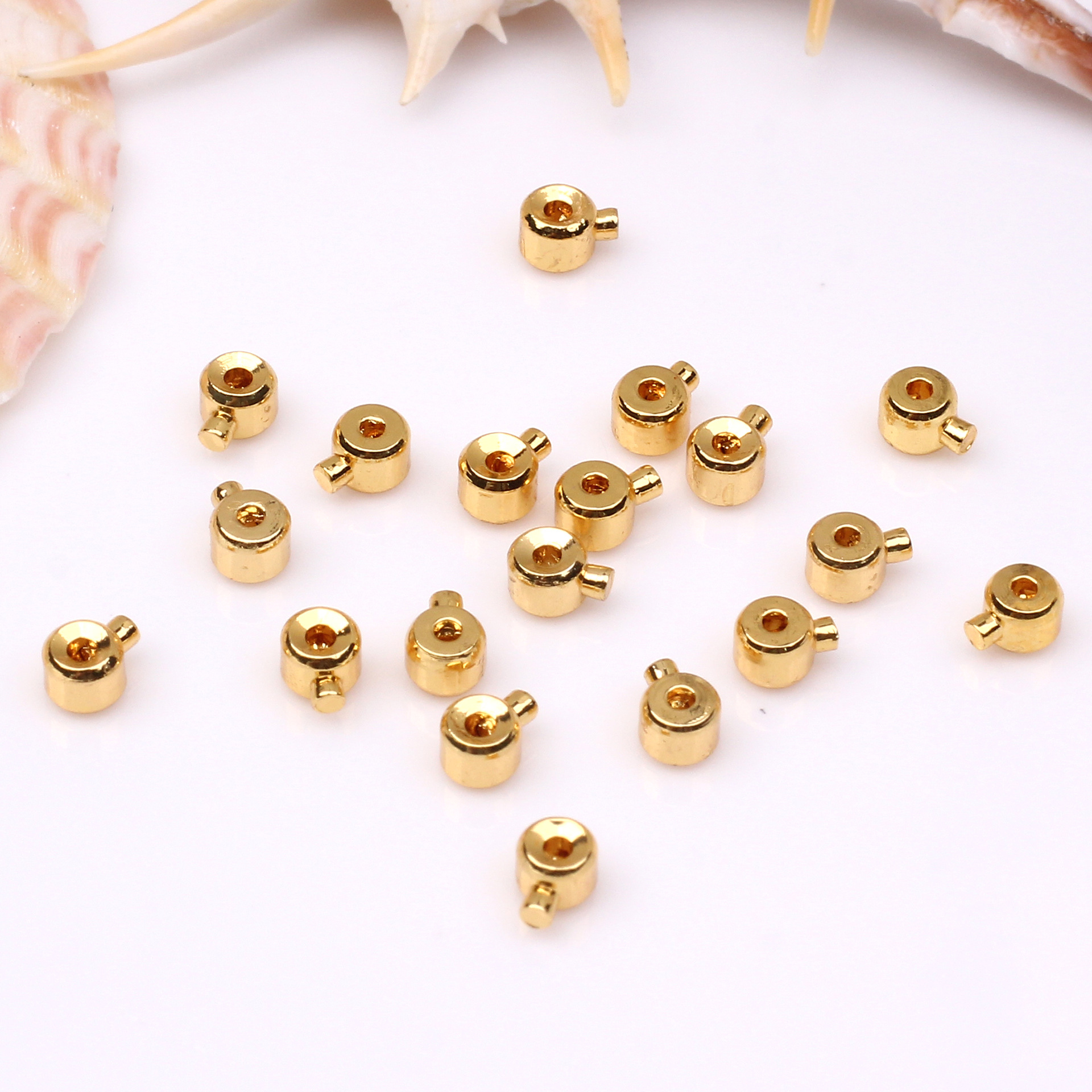 Press Type Stopper Beads for Bracelets and Necklaces Locker Seperator