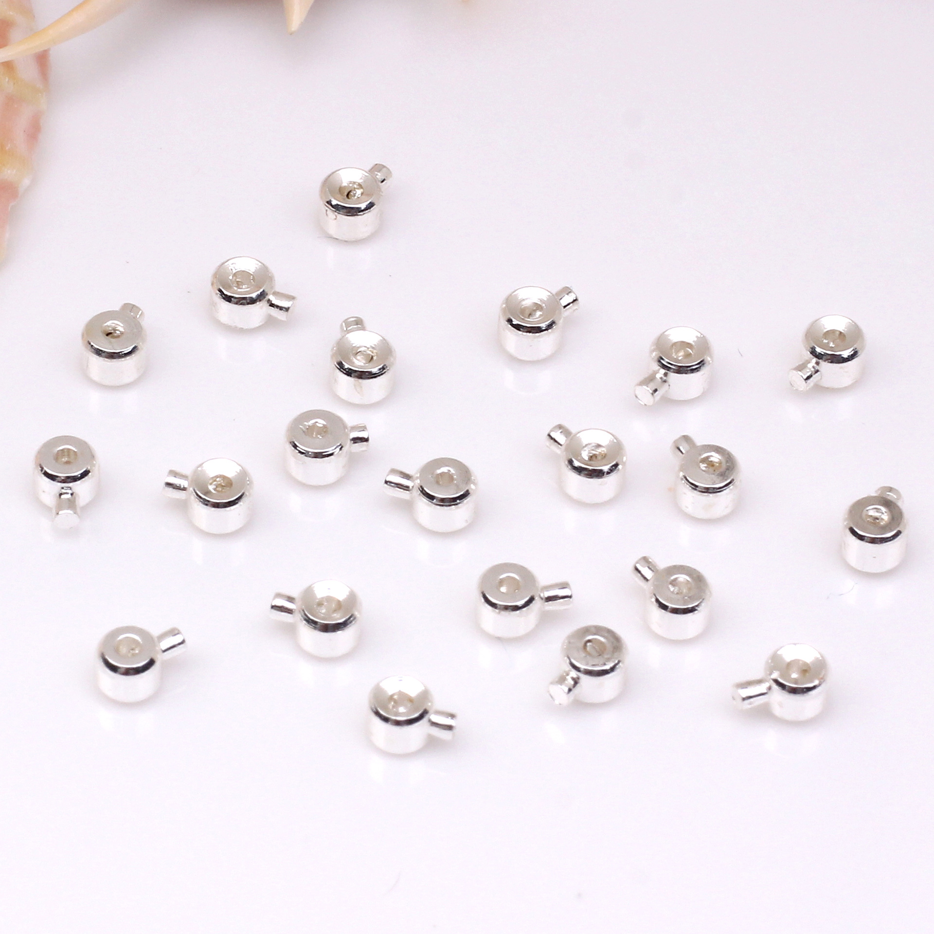 Press Type Stopper Beads for Bracelets and Necklaces Locker Seperator