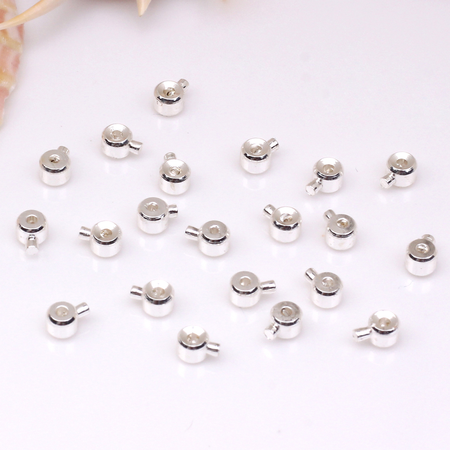 Press Type Stopper Beads for Bracelets and Necklaces Locker Seperator