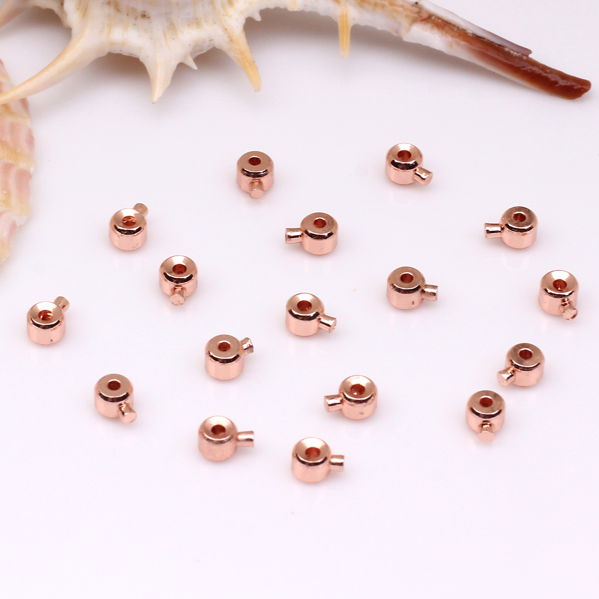 Press Type Stopper Beads for Bracelets and Necklaces Locker Seperator