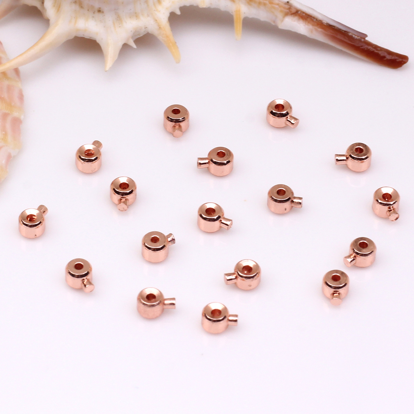 Press Type Stopper Beads for Bracelets and Necklaces Locker Seperator
