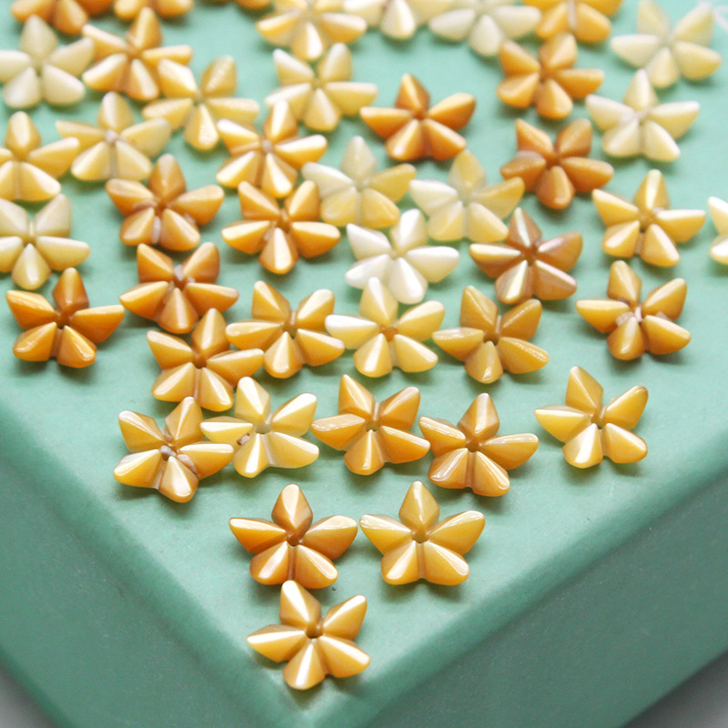 Flowers Carved from Natural Shell 1 Piece