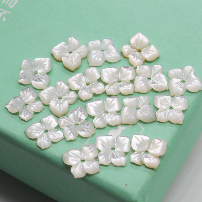 Flowers Carved from Natural Shell 1 Piece