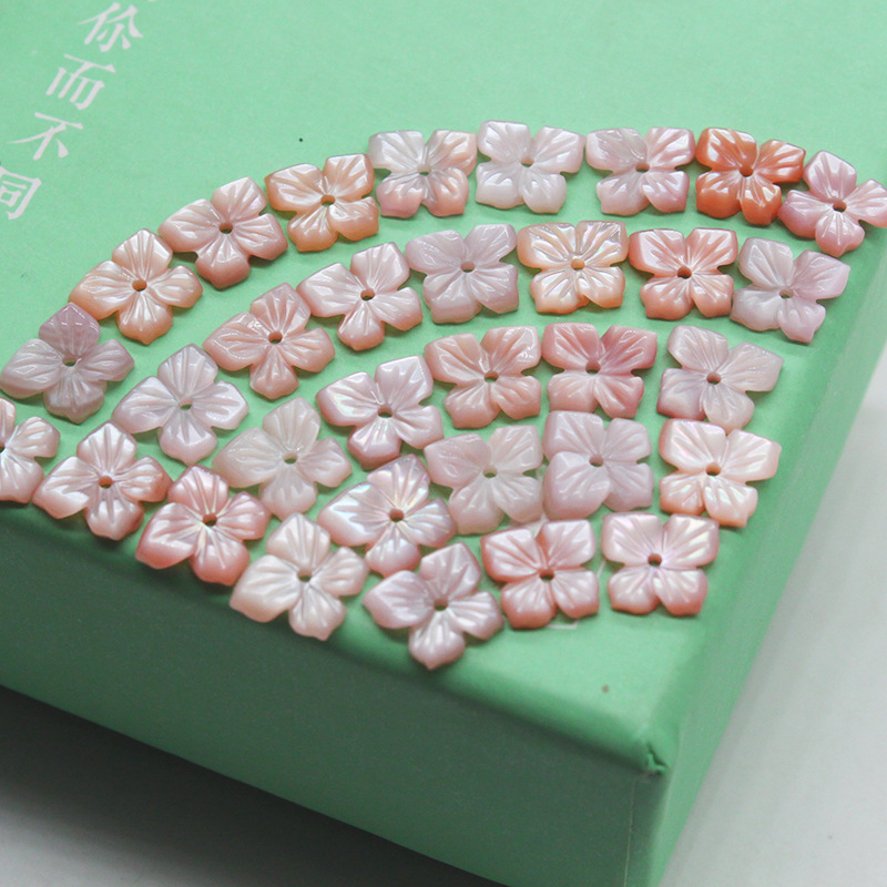 Flowers Carved from Natural Shell 1 Piece