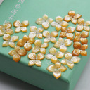 Butterfly Flower-Yellow-12mm