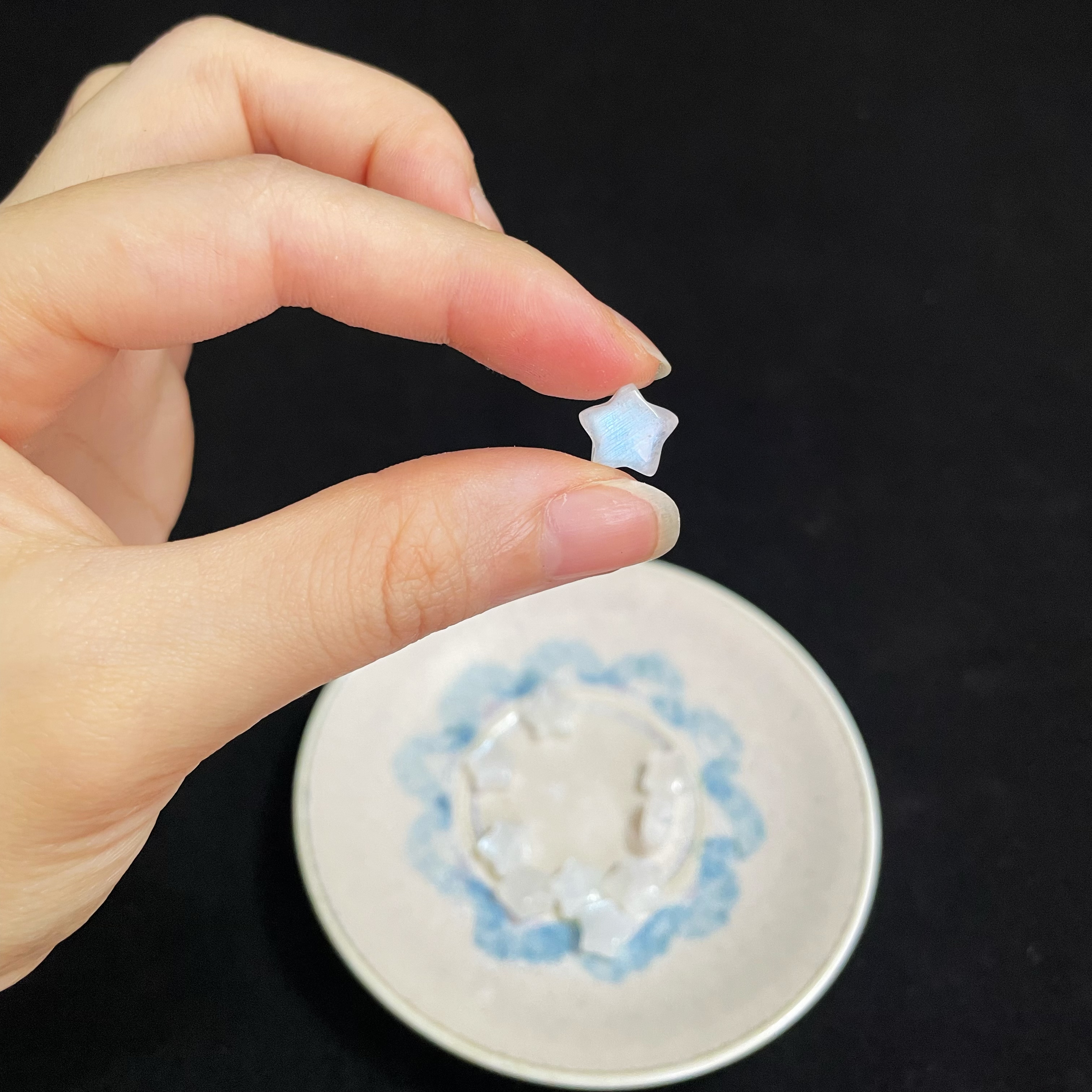 9mm Moonstone Star Beads for Jewelry DIY