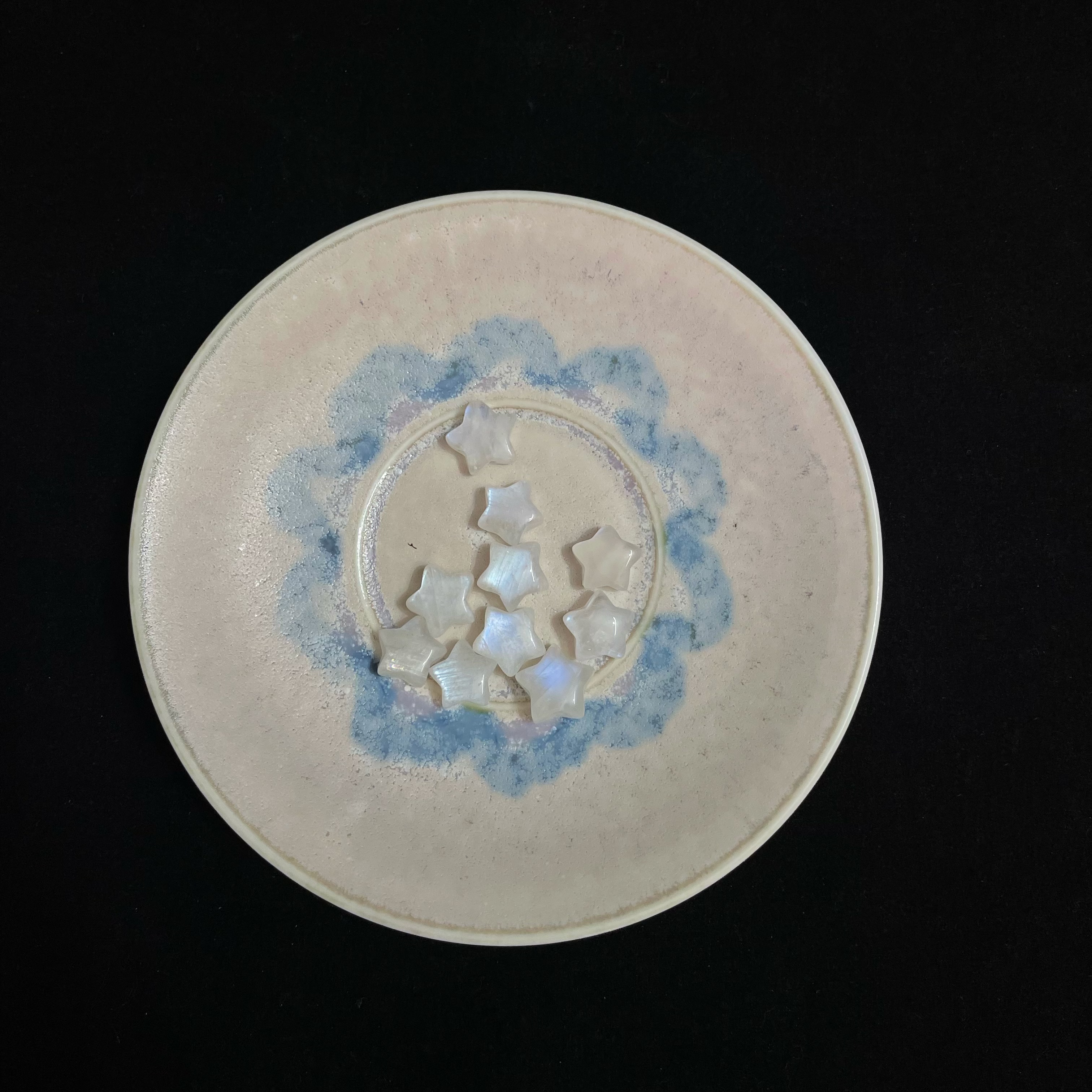 9mm Moonstone Star Beads for Jewelry DIY