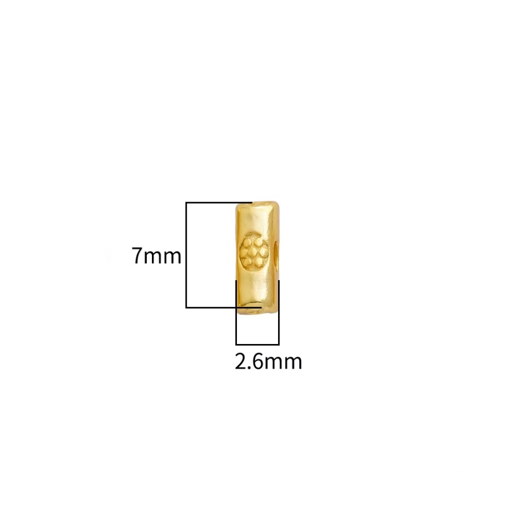 925 Sterling Silver Oar Shaped Spacer Bead for Jewelry DIY