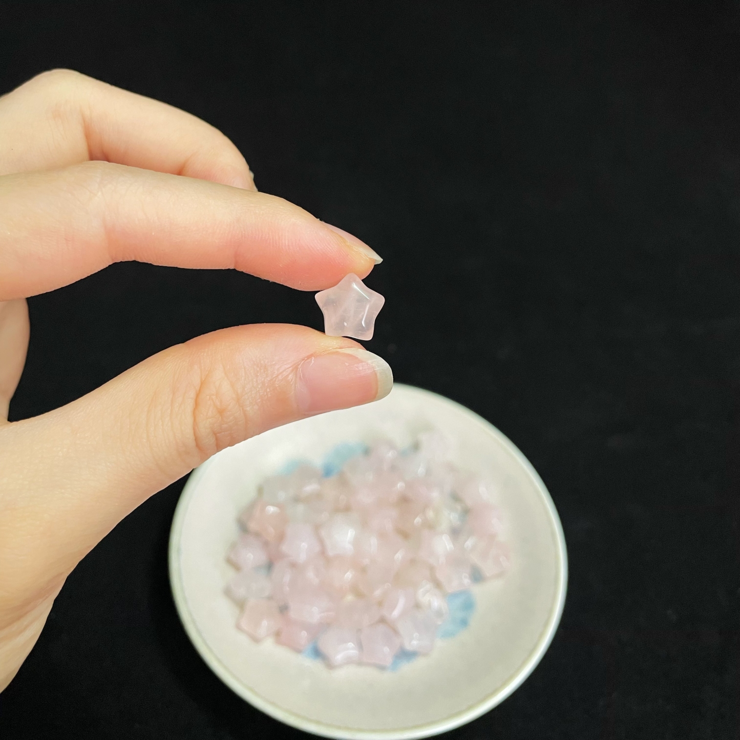 Pink Star 10mm Rose Quartz Star Beads for Jewelry DIY
